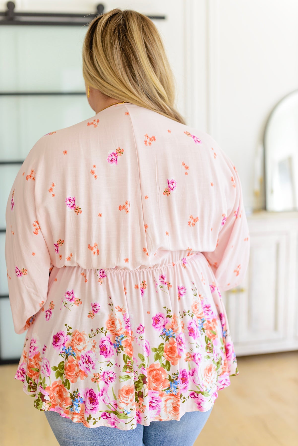 Bouquet a Day Floral Peplum Top (Online Exclusive)