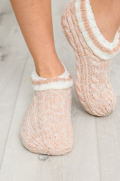 Cable Knit Faux Fur Slipper Boot (Online Exclusive)