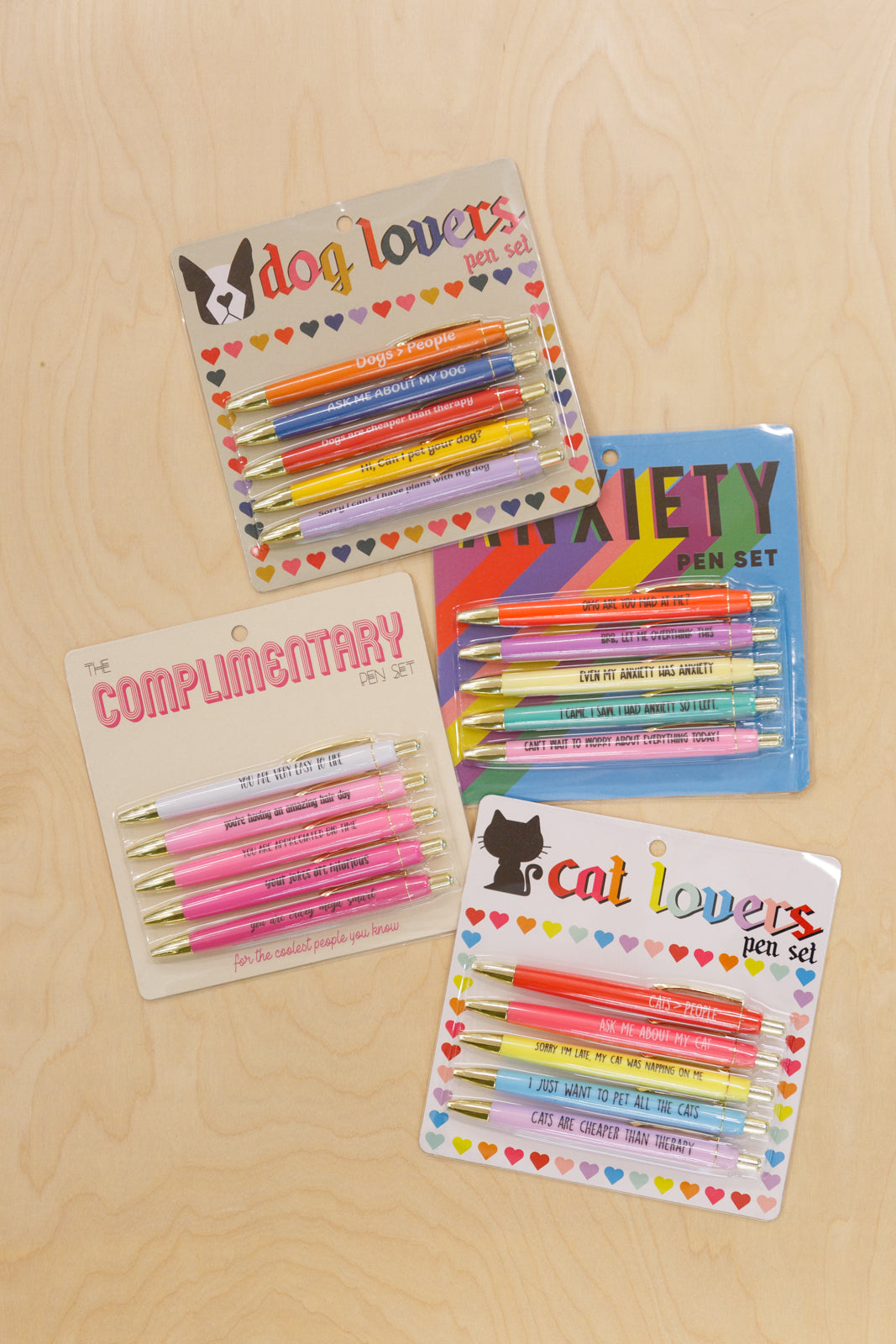 Ensemble de stylos pour les amoureux des chats (exclusivité en ligne)