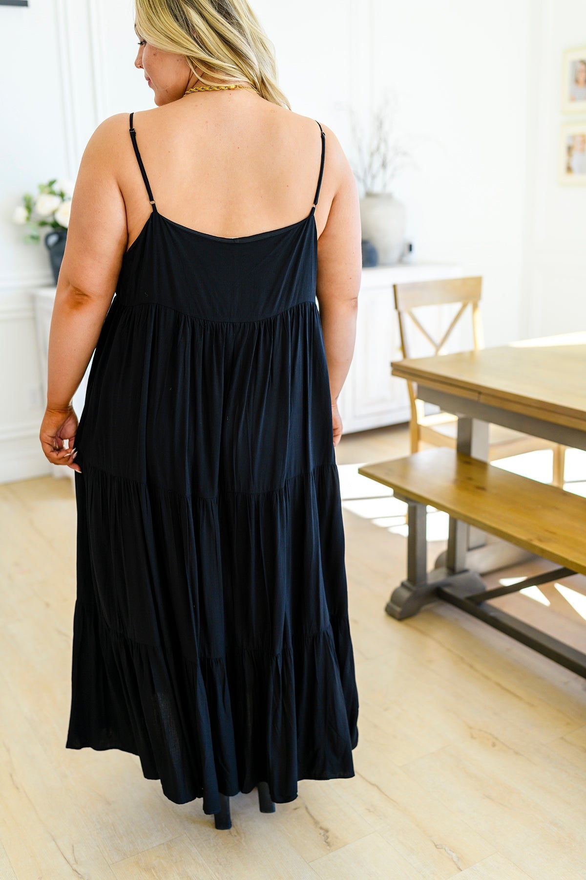 Classically Cool Tiered Maxi Dress (Online Exclusive)
