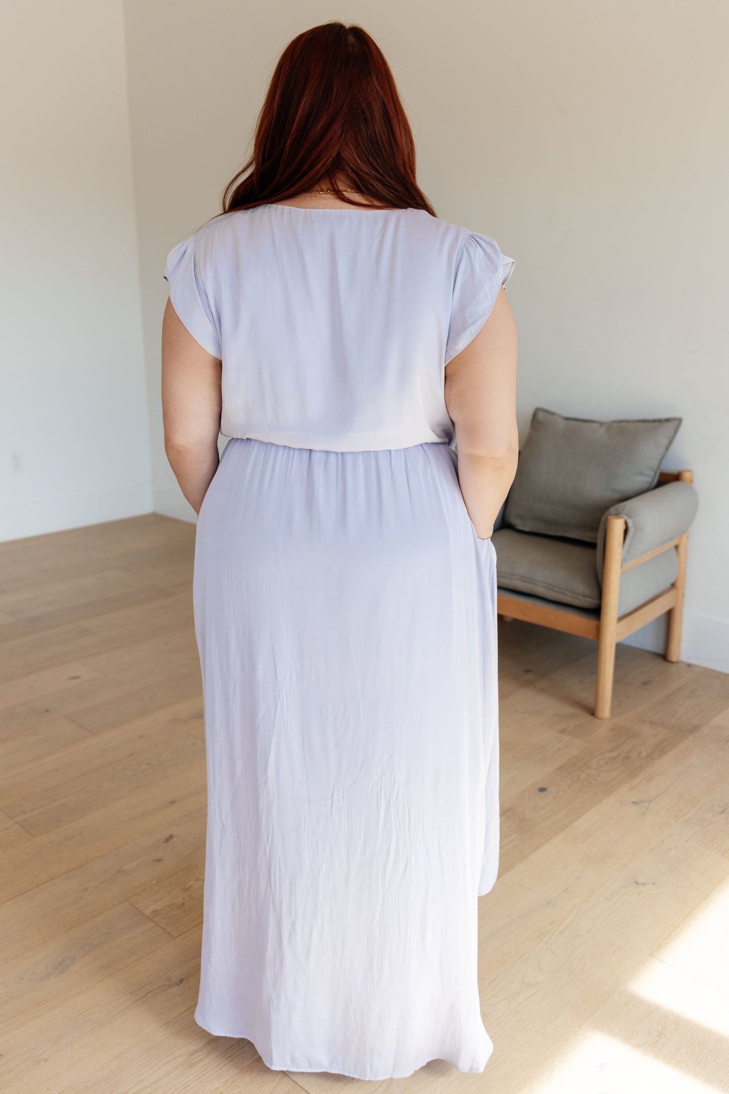 The Honeymoon Phase Flutter Sleeve Dress (Online Exclusive)