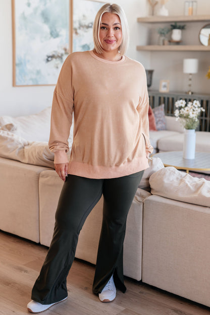 No Plain Jane Oversized Sweatshirt in Khaki (Online Exclusive)