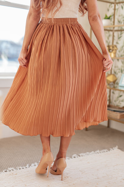 Are You Talking to Me Pleated Midi Skirt (Online Exclusive)