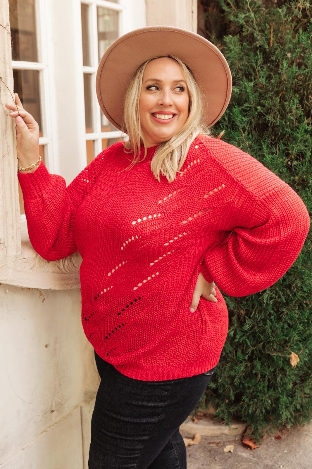 Cozy Casual Sweater in Lipstick (Online Exclusive)