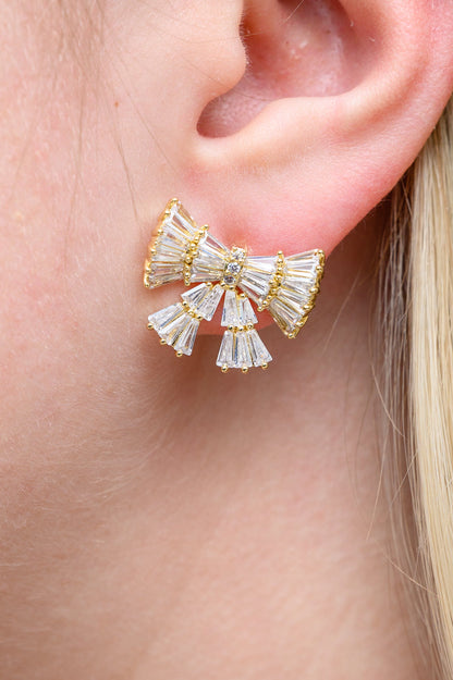 Crystal Bows Stud Earrings (Online Exclusive)