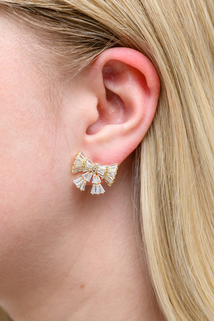 Crystal Bows Stud Earrings (Online Exclusive)
