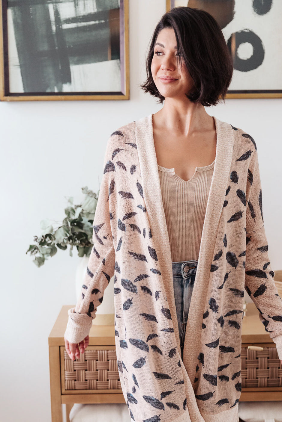 Dainty Feathers Cardigan (Online Exclusive)