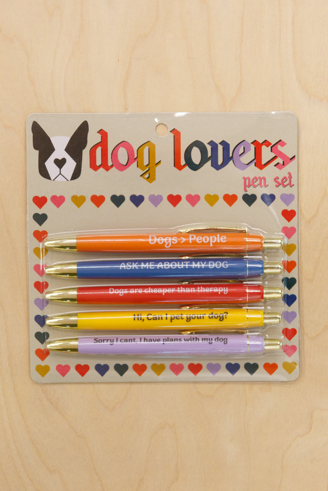 Juego de bolígrafos para amantes de los perros (exclusivo en línea)