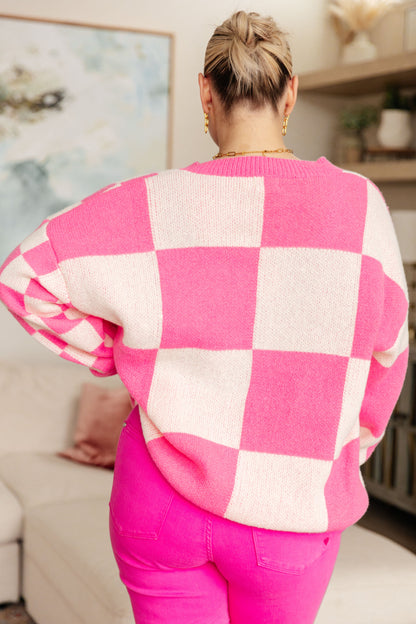 Don't Stop Me Now Checkered Cardigan (Online Exclusive)