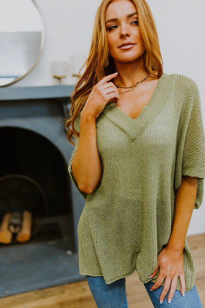 Dress For Success Oversized V-Neck Sweater (Online Exclusive)