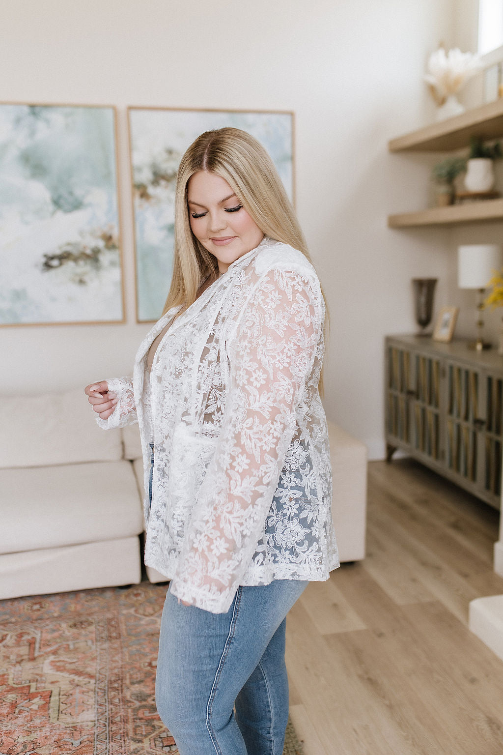 Eloquent and Elevated Lace Blazer (Online Exclusive)