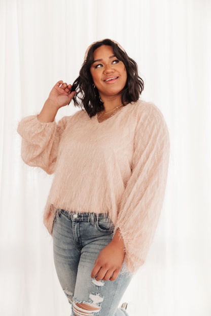 Express Yourself Top in Peach (Online Exclusive)