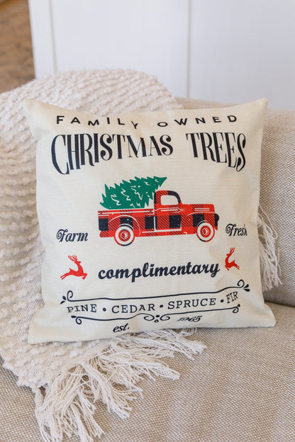 Funda de almohada Farm Fresh Christmas Trees (exclusivo en línea)