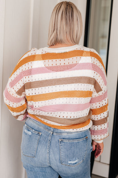 First in Line Striped Sweater (Online Exclusive)