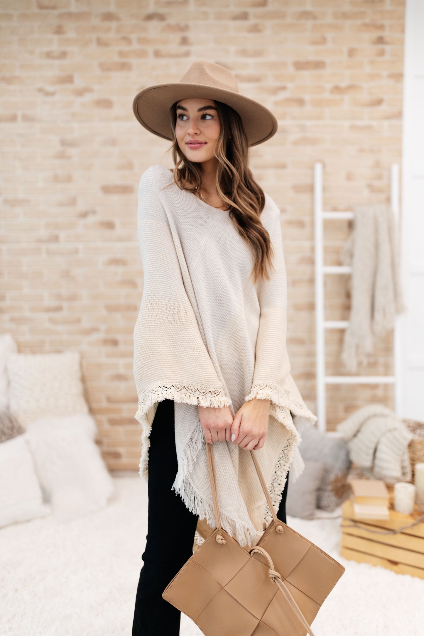 Forever Loved Poncho in Grey (Online Exclusive)