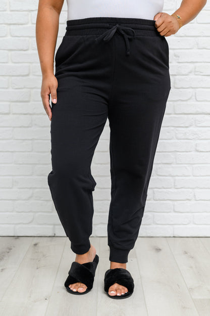 French Terry Joggers In Black (Online Exclusive)