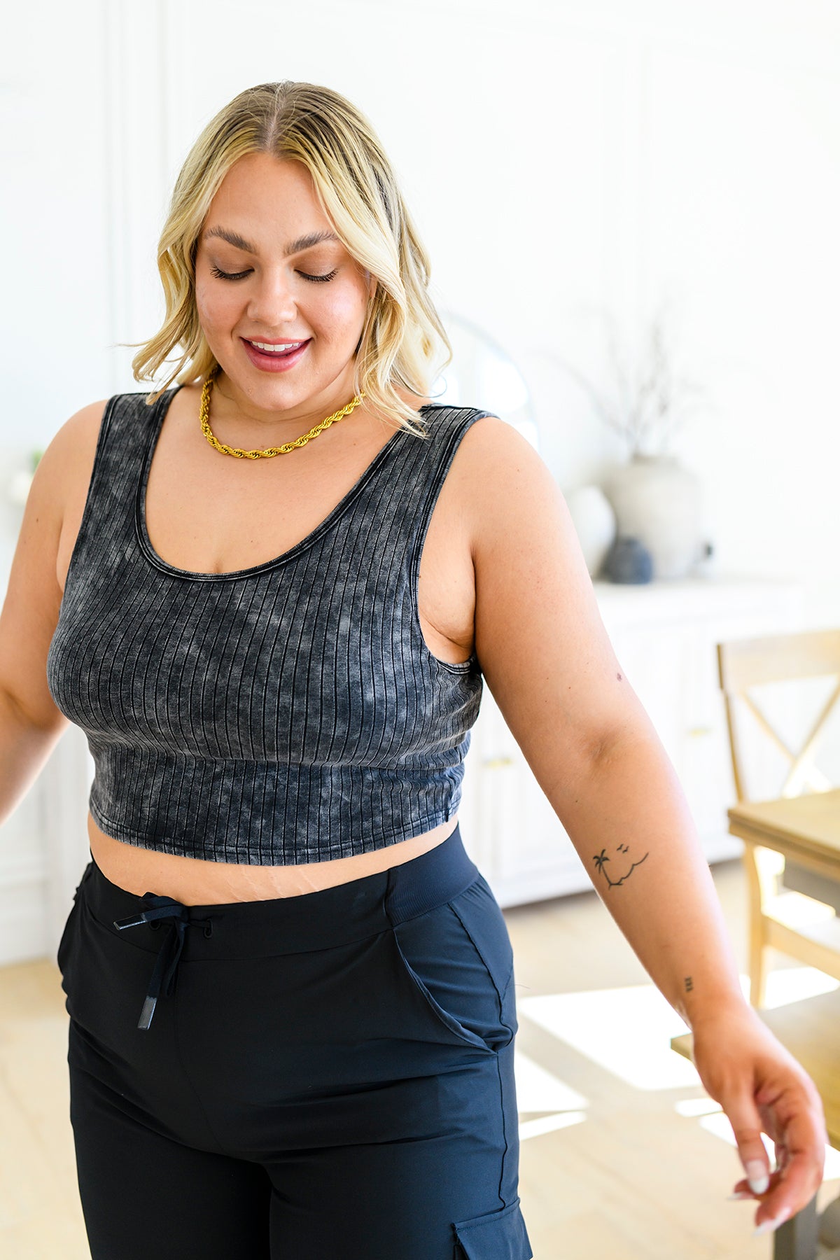 Get On My Level Cropped Cami (Online Exclusive)
