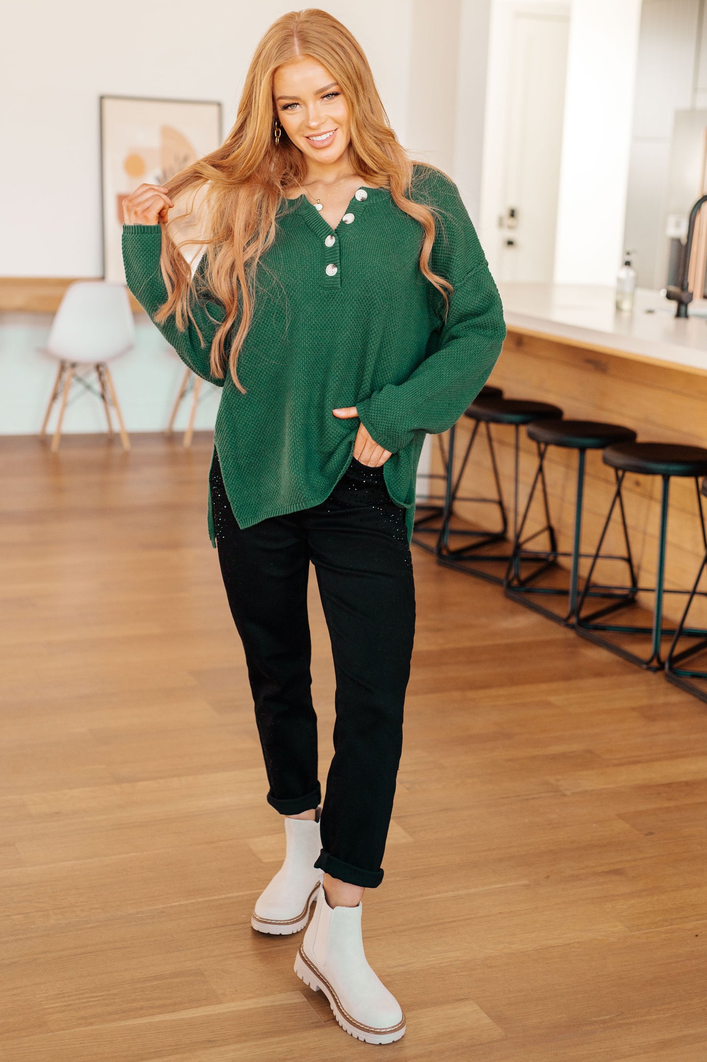 Good Afternoon Henley Sweater (Online Exclusive)