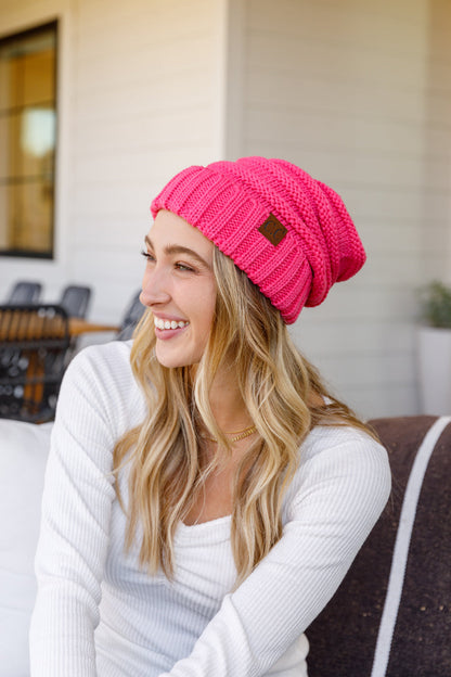 Got You Covered Beanie In Candy Pink (Online Exclusive)