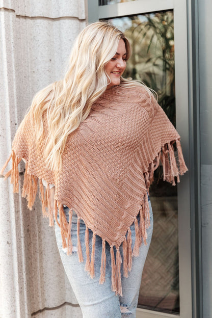 Hanging For The Weekend Poncho In Mocha (Online Exclusive)