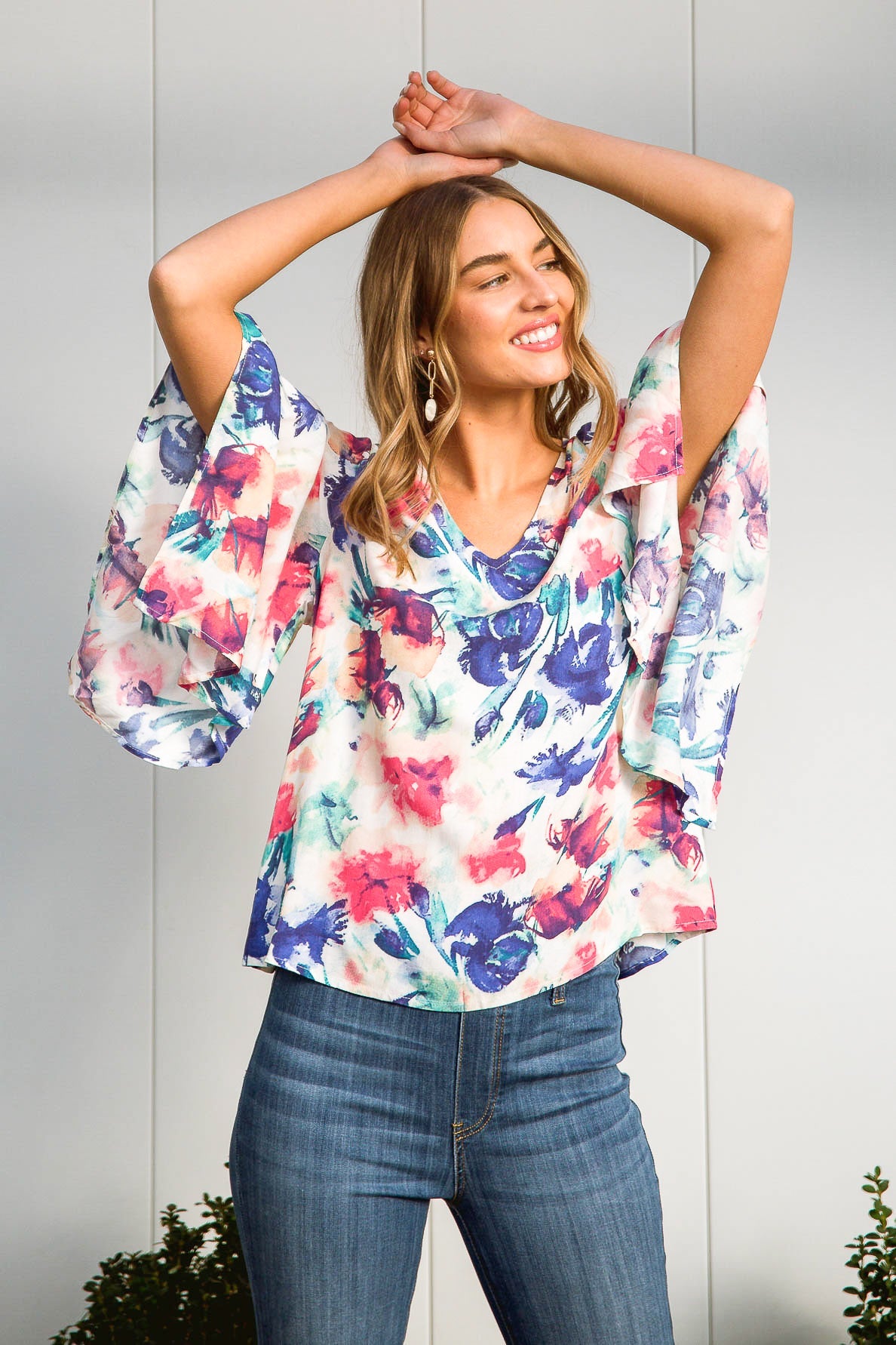 Hello There Floral Top (Online Exclusive)