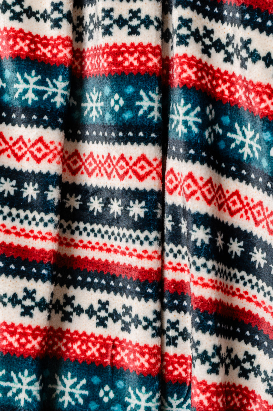 Couverture polaire des Fêtes en tricot pull (exclusivité en ligne) 