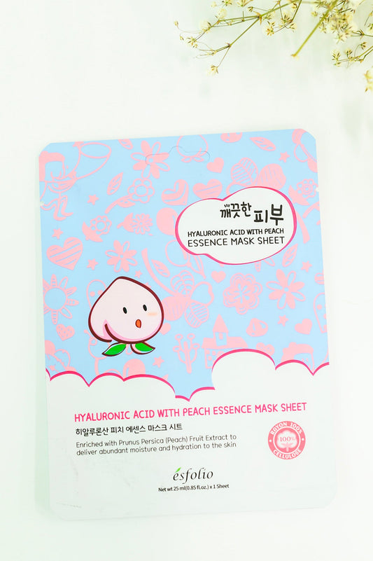 Hyaluronic Acid With Peach Essence Sheet Mask (Online Exclusive)