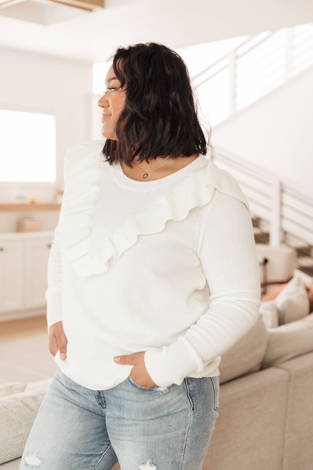I Choose You Sweater in Ivory (Online Exclusive)