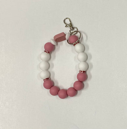Arch Silicone Beaded Keychain