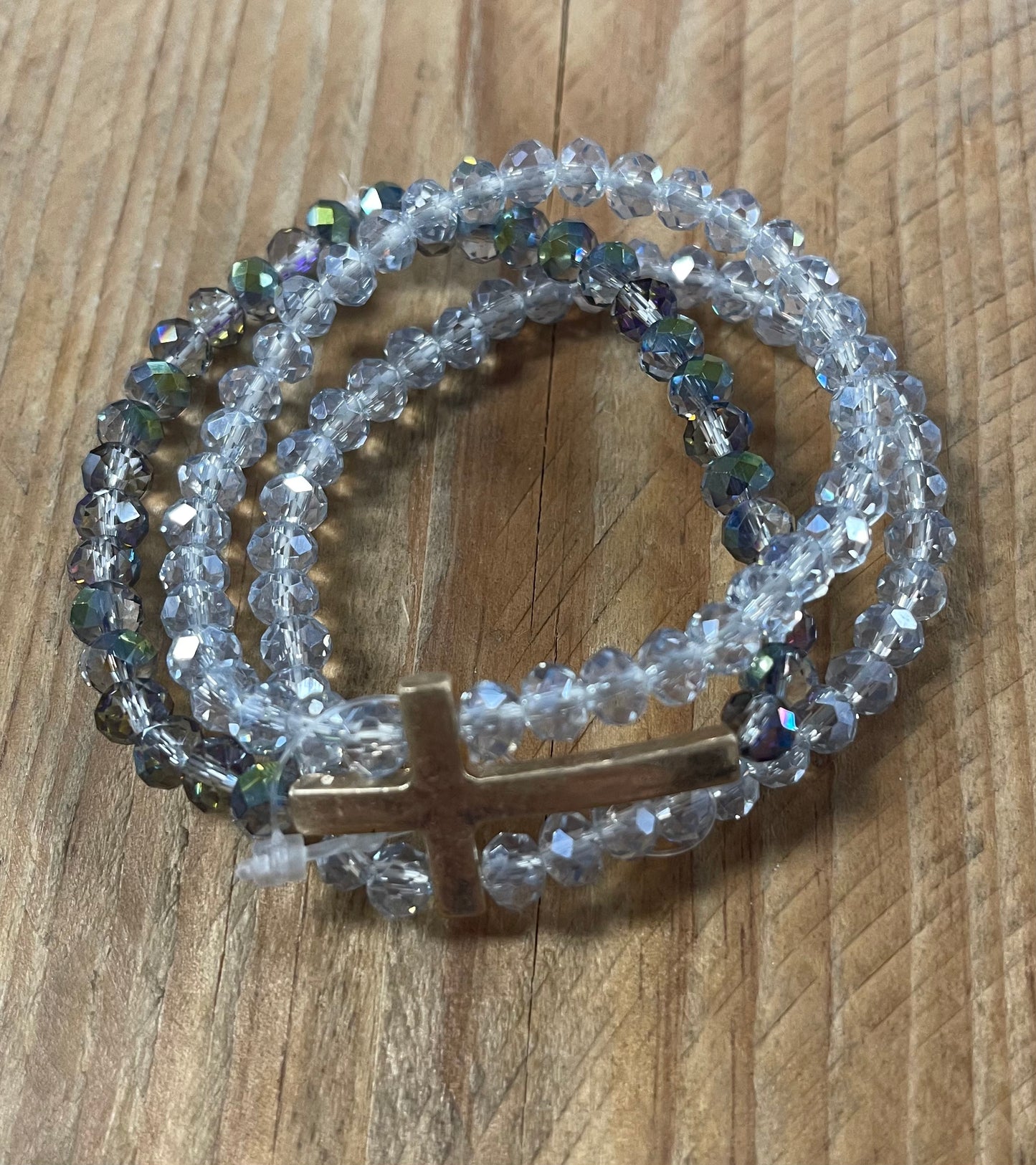 Bracelet 3 pièces en perles Faith Over Fear