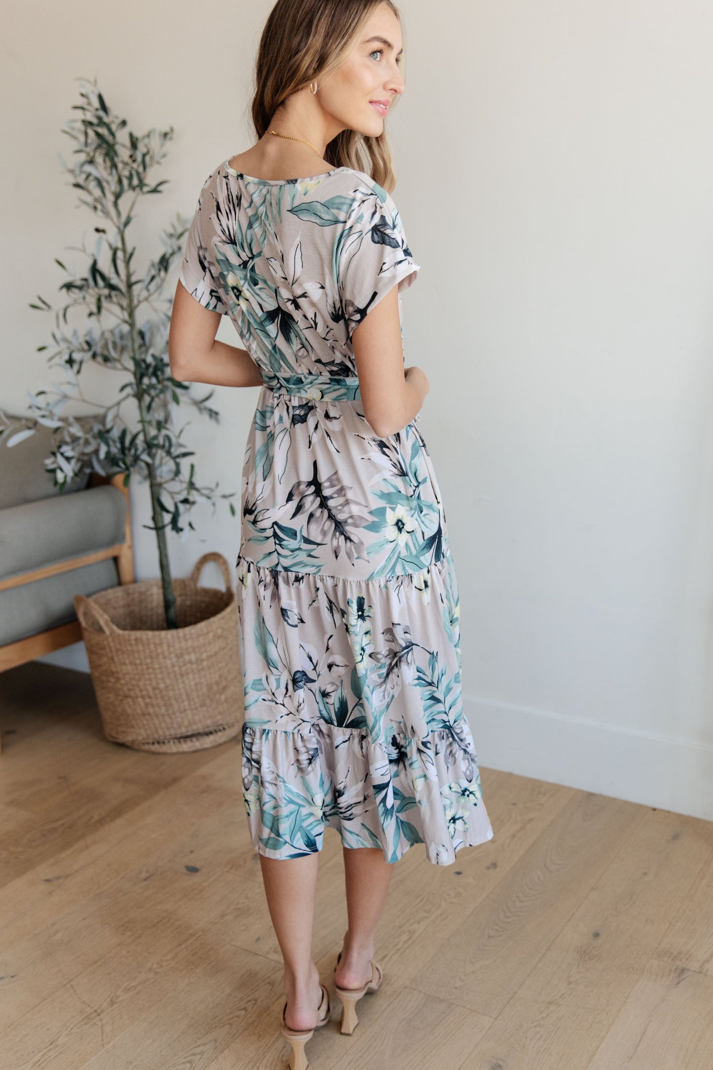 Into the Night Dolman Sleeve Floral Dress (Online Exclusive)