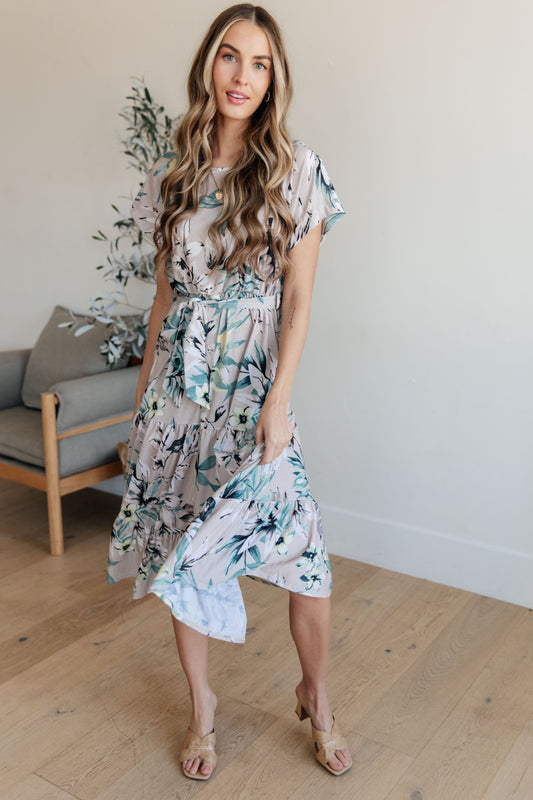 Into the Night Dolman Sleeve Floral Dress (Online Exclusive)