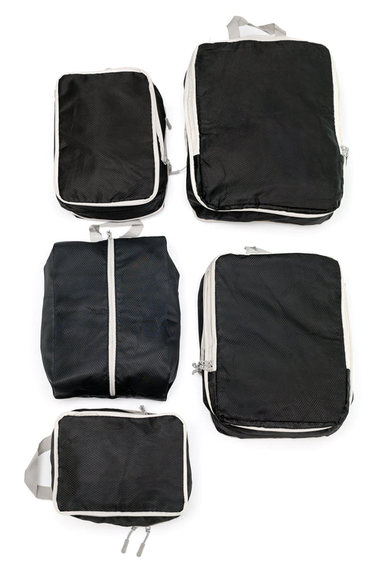 It Girl Travel Collection Suitcase Organizers In Black (Online Exclusive)