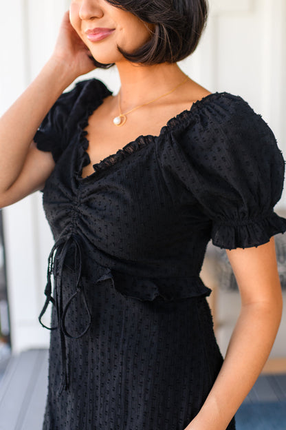It's Cocktail Hour Ruffle Detail Dress (Online Exclusive)