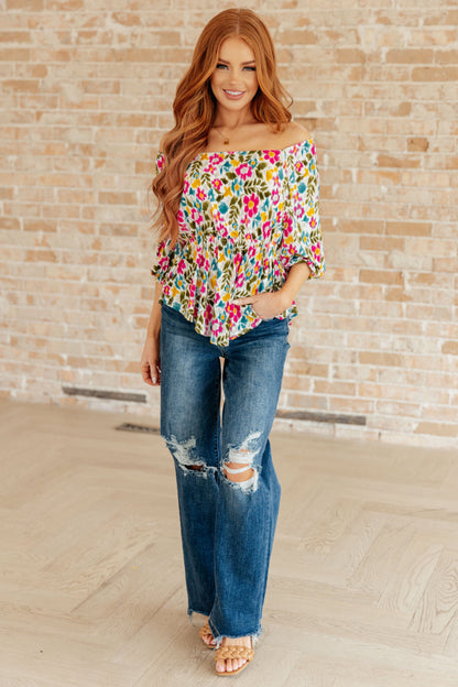 It's a Kind of Magic Floral Peplum (Online Exclusive)