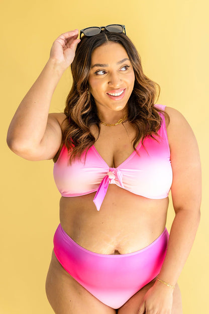 Chance Loves Jamaican Sunset Bikini Set with Halter Top