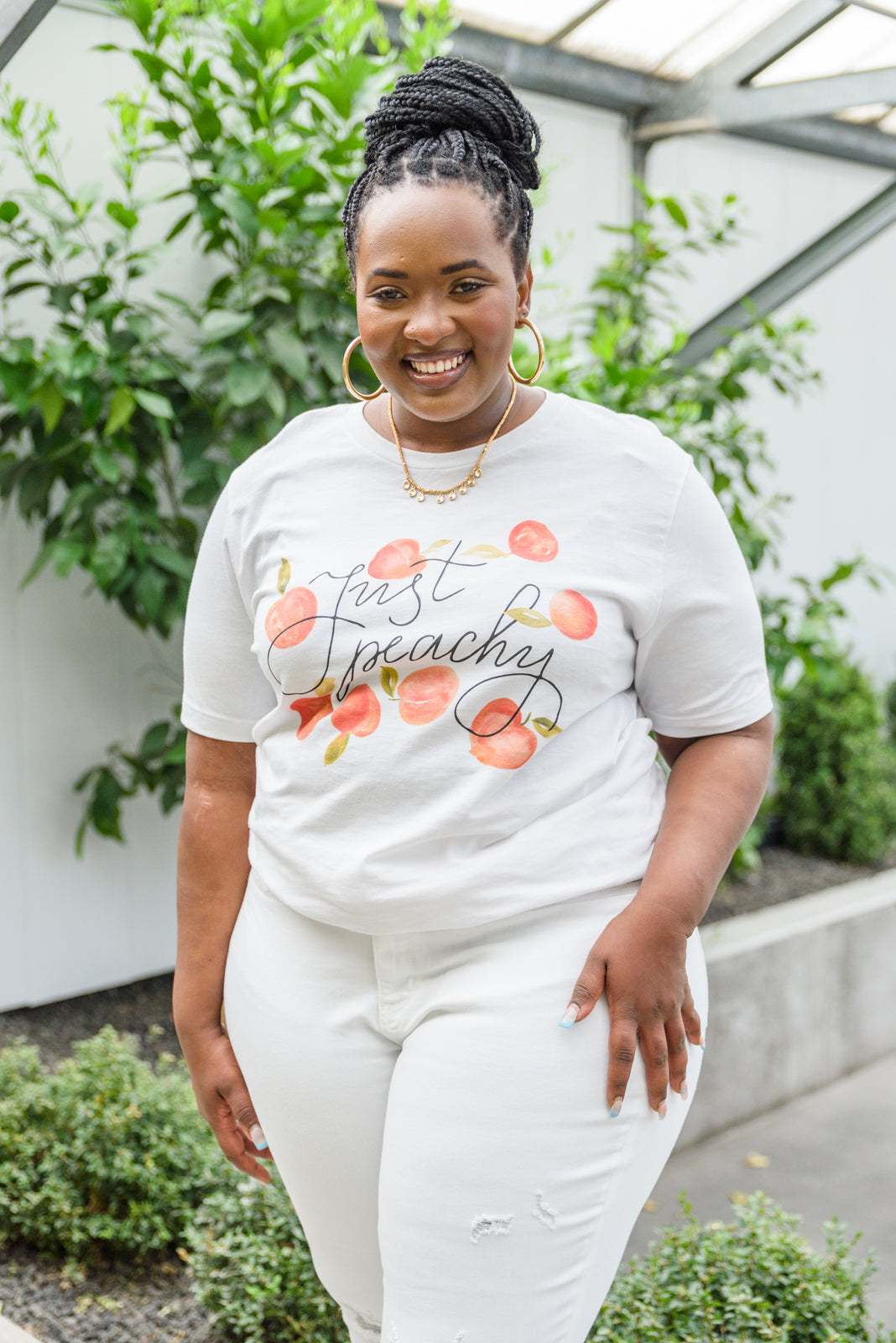 Just Peachy T-Shirt (Online Exclusive) – Uptown Boutique Ramona
