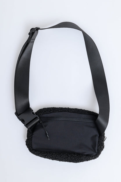 Keeping Up Sherpa Side Bag in Black (Online Exclusive)