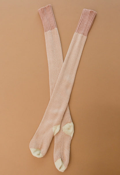 Chaussettes de détente tricotées en rose (exclusivité en ligne)