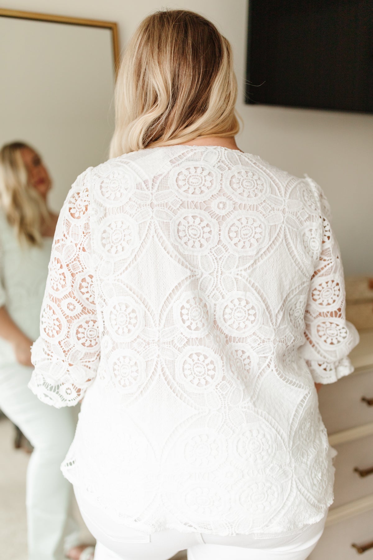 Lace Surprise Blouse in Ivory (Online Exclusive)