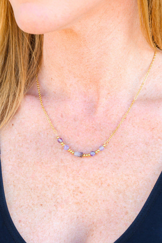 Lavender Moments Beaded Necklace (Online Exclusive)