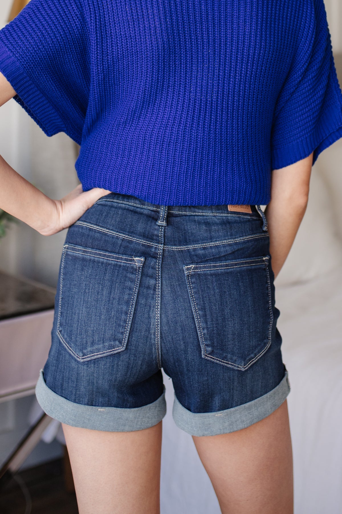 Layla High Waisted Pull On Shorts (Online Exclusives)