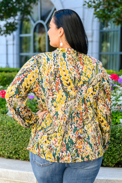 Blusa con estampado floral de Lilly Ann (exclusivo en línea)