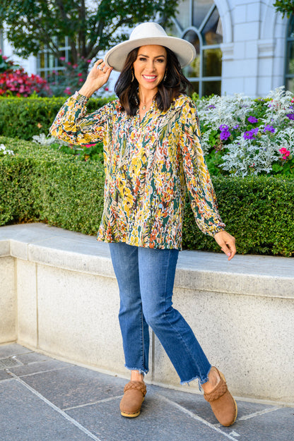 Blusa con estampado floral de Lilly Ann (exclusivo en línea)