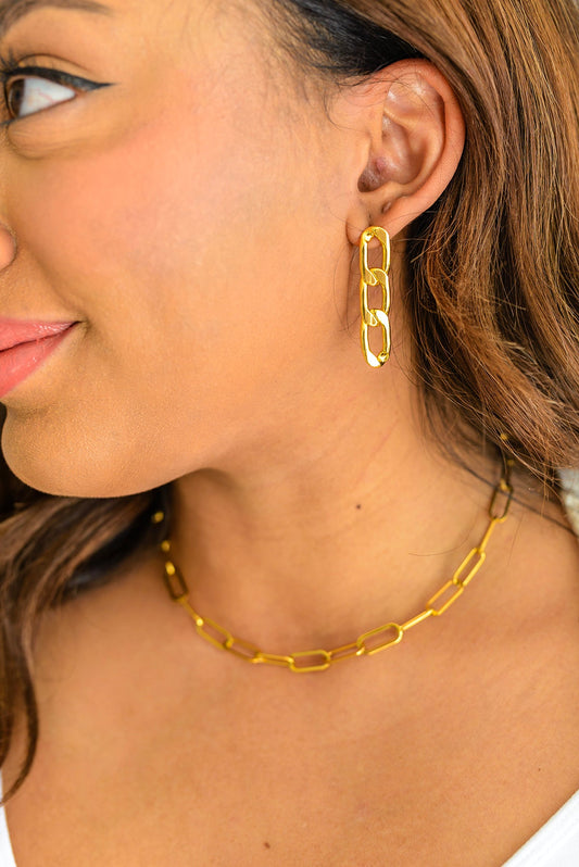 Linked Up Paperclip Earrings (Online Exclusive)