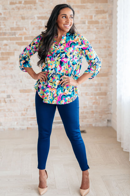 Little Lovely Blouse in Neon Floral (Online Exclusive)