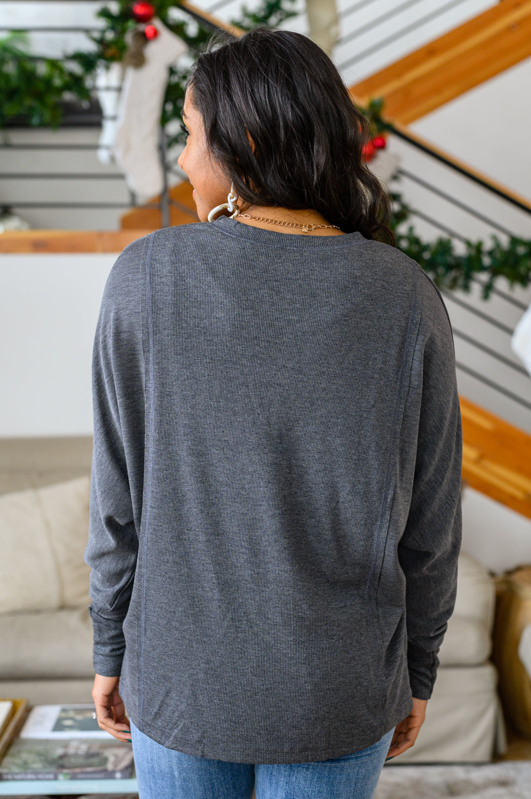 Lounge Around Long Sleeve Paneled Pullover (Online Exclusive)