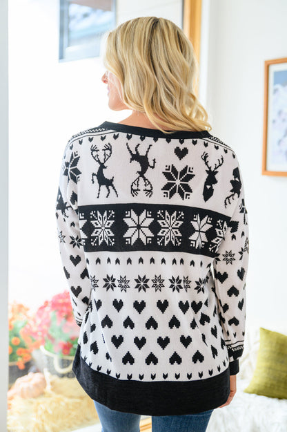 Love And The Holidays V-Neck Top (Online Exclusive)