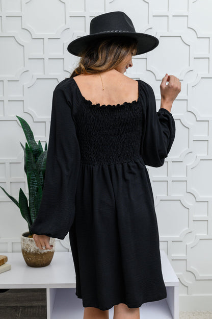 Love Like This Long Sleeve Dress in Black (Online Exclusive)
