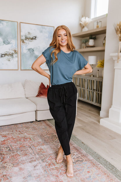 Love Me Dearly High Waisted Pants in Black (Online Exclusive)